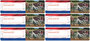 Postcrossing postcard ID stickers - 6x Nederlandse vlag en fiets